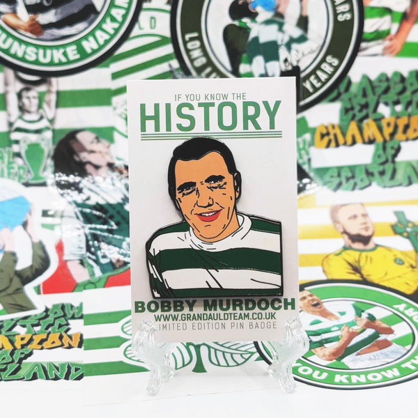 History Bobby Murdoch pin badge