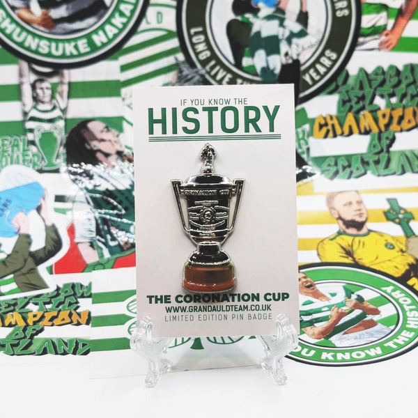 History Coronation Cup pin badge