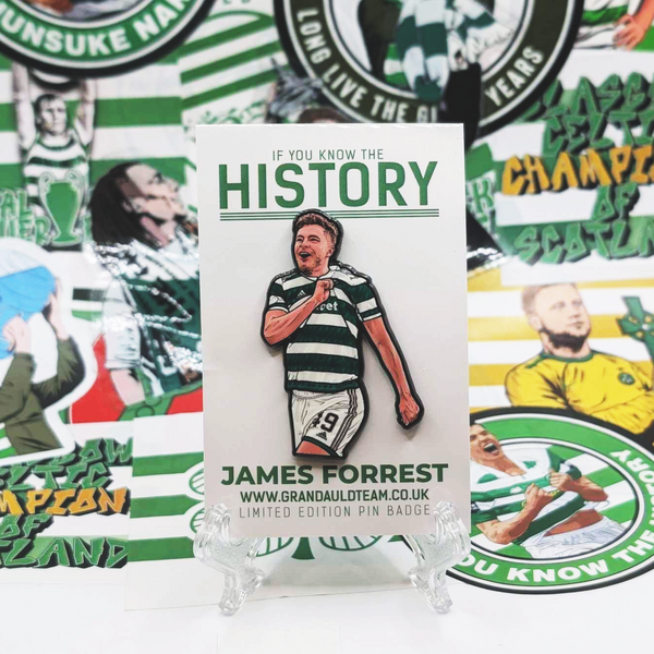 History James Forrest pin badge