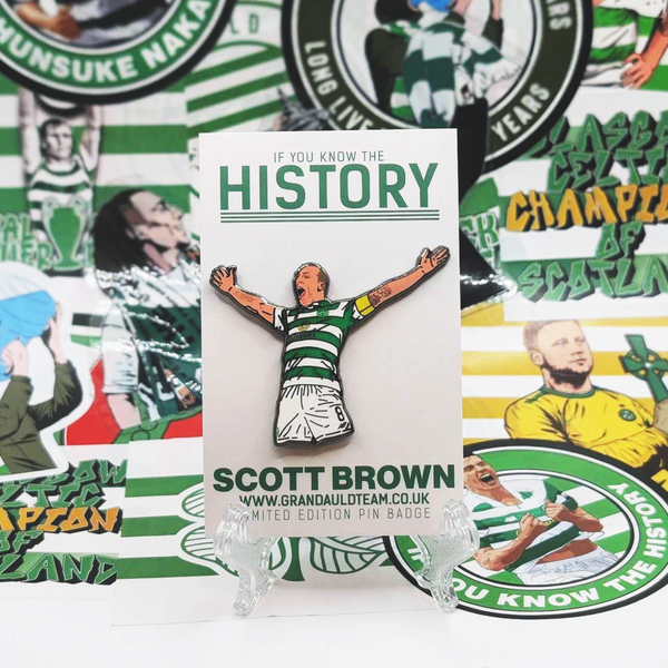 History Scott Brown pin badge