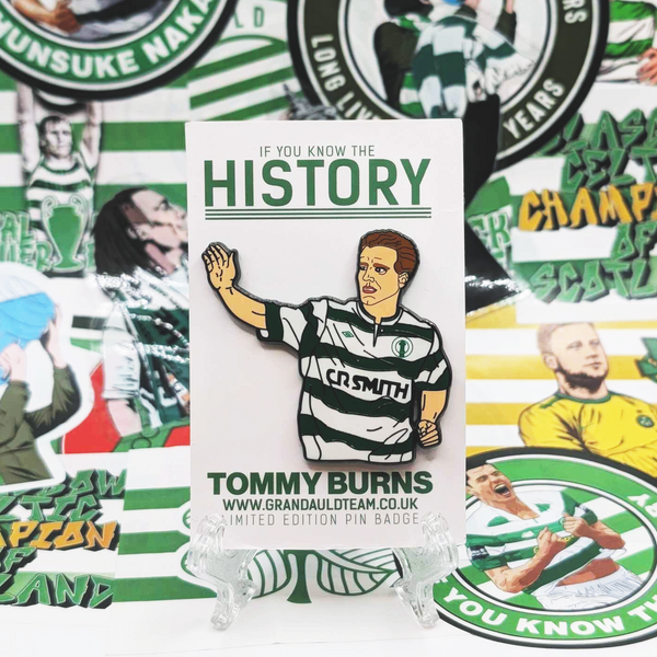 History Tommy Burns pin badge